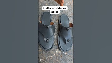 platform slide for ladies #handcraftedshoes #shoemaking #handmadeseller #shoeproduction
