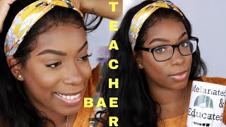 GRWM First Day of School | Teacher Edition | Under $100 Aliexpress Eullair Hair | KIE RASHON