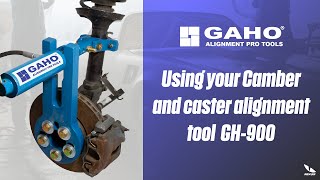 Getting to use the GAHO Caster and Camber alignment tool GH-900