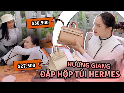 Video HƯƠNG GIANG CHỐT ĐƠN ĐẬP HỘP TÚI HERMES, CHIA SẺ LÝ DO... - youtube
