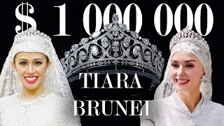 A NEW DIAMOND ROYAL TIARA worth million dollars in BRUNEI at Princess weddings
