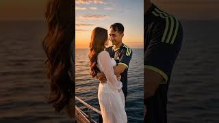"Menikmati indahnya 'golden hour' langsung dari samudera. #KeindahanAlam #PemandanganLaut #Cinematic