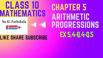 Class 10- Mathematics- Chapter 5- Arithmetic Progressions(Part- 19)