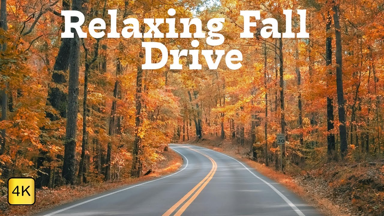 Fall 4k Drive Scenic Fall Drive | Relaxing 4K Video | Long Island New York - YouTube
