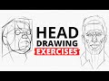 Head Drawing Exercises by Angel Ganev