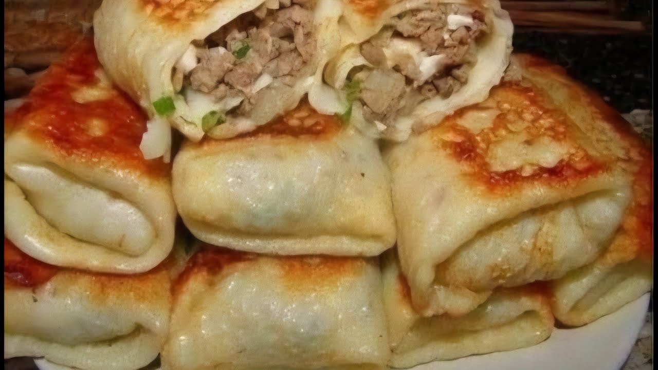 Stuffed Pancakes with Meat You’ll Fall in Love With  Juicy Homemade Recipe!