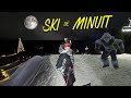 Skier de nuit sous les projecteurs   ski freeride 49 