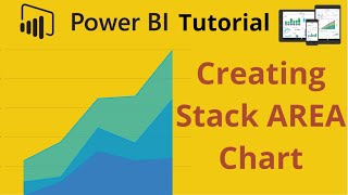 how to create stack area chart in power bi | beginners tutorial