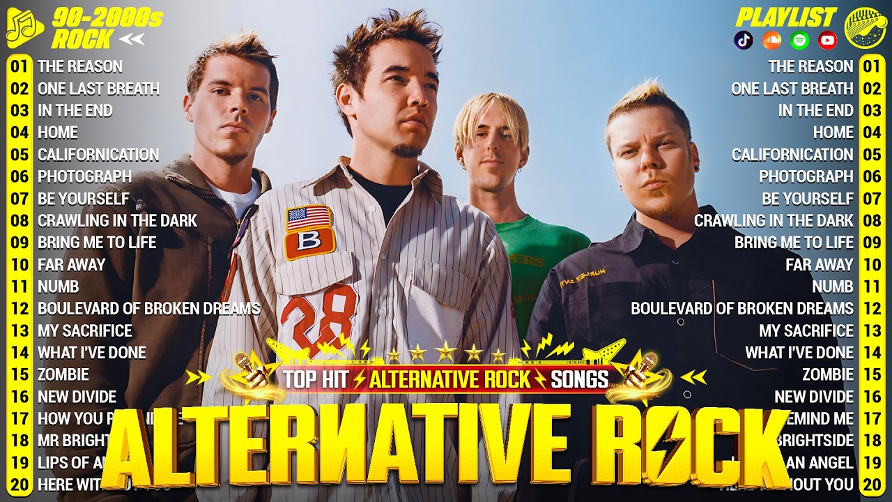 Hoobastank, Keane, Oasis, Coldplay, Audioslave, 3 Doors Down | Best Alternative Rock Songs 2000s
