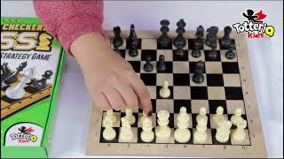 Totteriq Ahşap Satranç - Dokuztaş - Dama