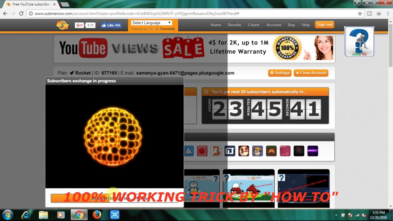 How to Increase Real YouTube Subscribers Free, Gold Submenow || howtobyak