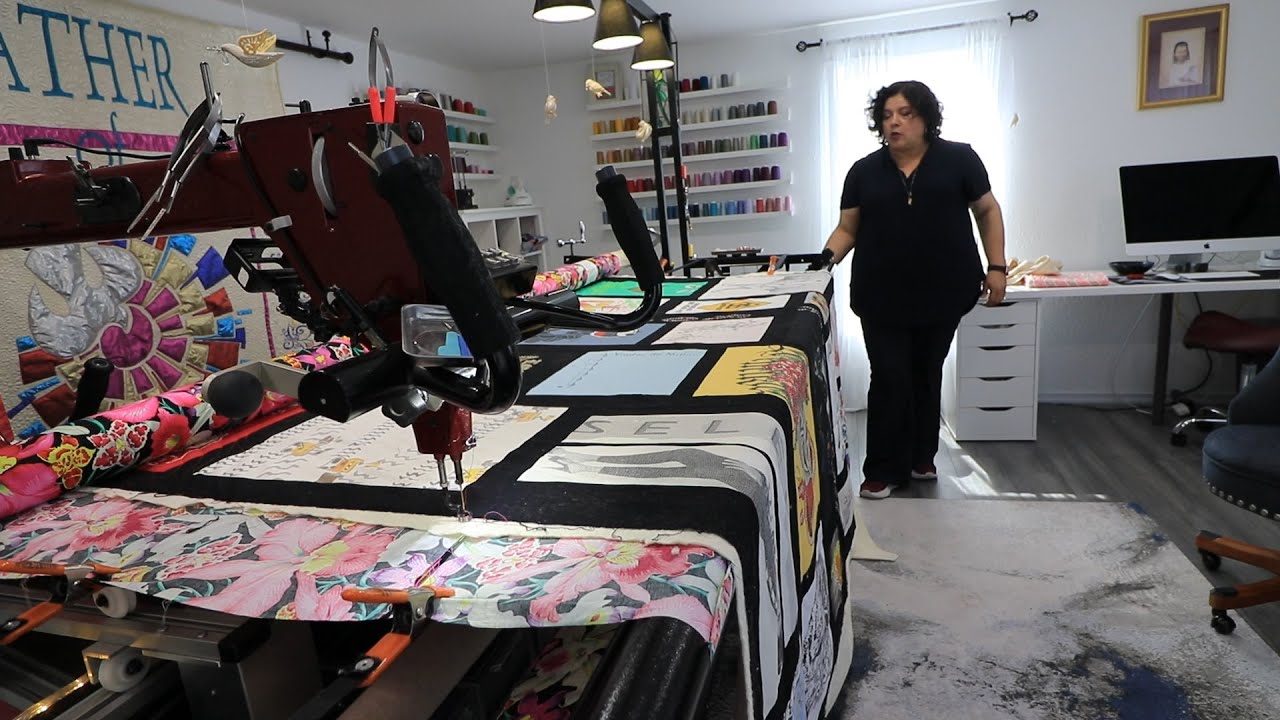 Quilting t-shirt Quilts that have glitter and hot fix stones in