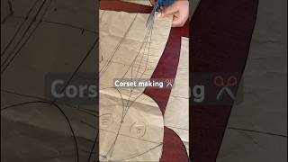Drafting a cupped corset ✂️ #sewing #dress #fashion  #tutorials
