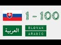 الأرقام من 1 إلى 100 - اللغة السلوفاكية - عربى