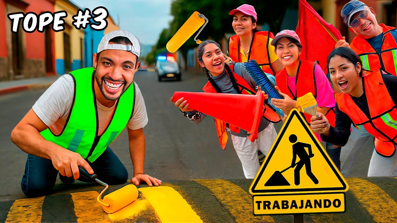 PINTANDO 100 TOPES EN MI CIUDAD!🚧⚠️ Lo Logramos? 🛑😰 PARTE 1