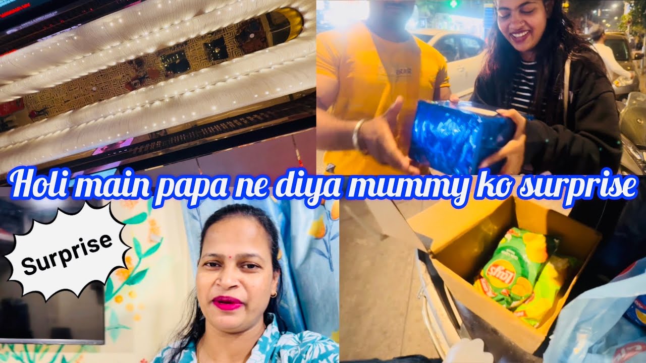 Holi main papa ne diya mummy ko suprise 😱😱😱