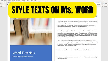 How to Style Text in MS Word - Advanced Font & Formatting Guide!
