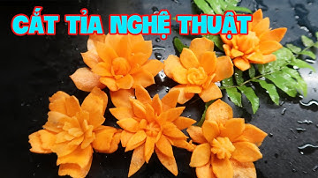 Cắt tỉa củ quả nghệ thuật I Tổng hợp mẫu cà rốt chẻ cánh của @mebaohan.official