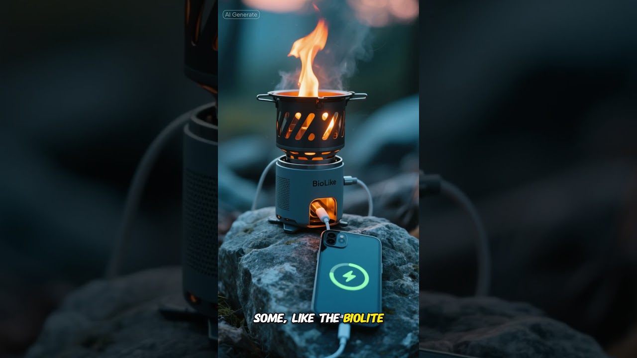 Rocket StoveCook meals with twigs in a blackout. 