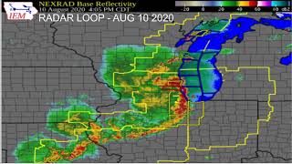 Famous Radar Loop - Derecho - AUG 10 2020 Profile