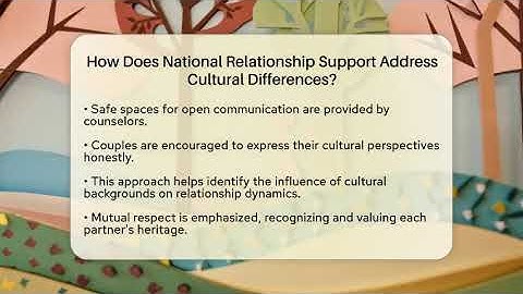 How Does National Relationship Support Address Cultural Differences? | Marriage Counseling Network