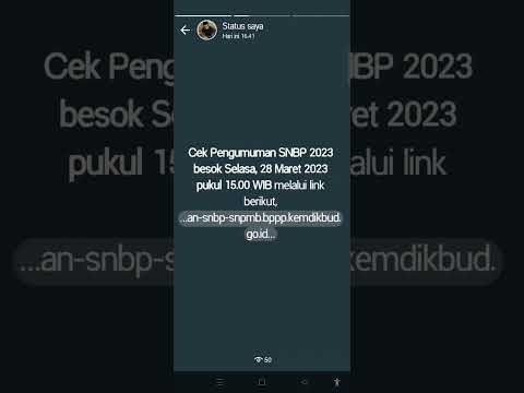 Link Pengumuman SNBP 2023