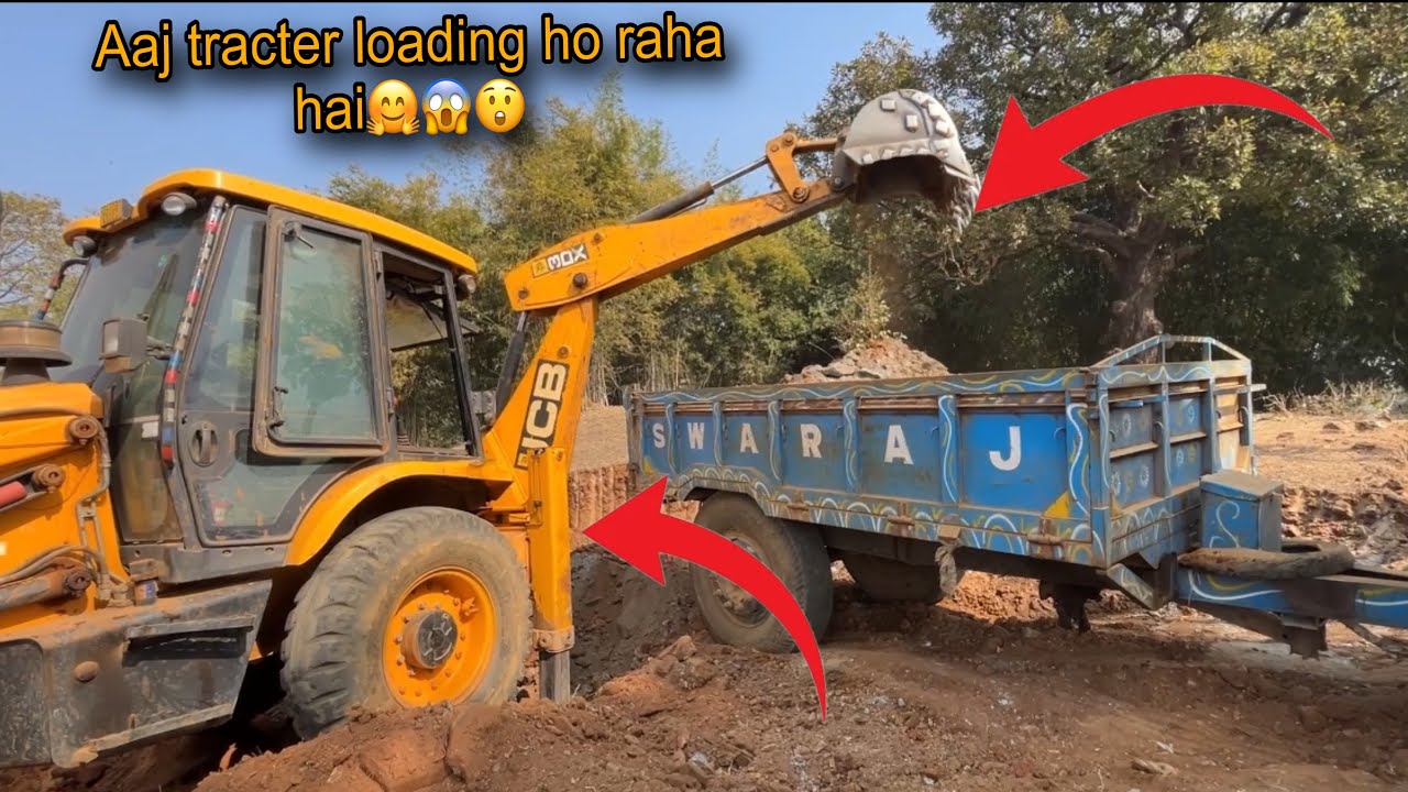 Jcb seAaj tracter loading ho raha hai 🤗❤️‍🩹😱