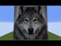 Minecraft Wolf pixel Art Competition