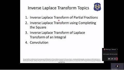 ADVANCED MATH - Inverse Laplace Transform of LT of Integrals and Convolution