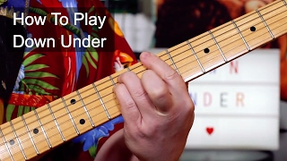 'Down Under' Men at Work Guitar Lesson chords