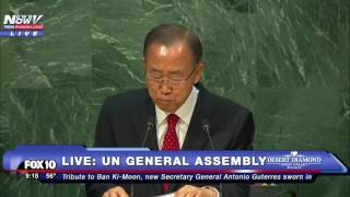 EMOTIONAL: Ban Ki-Moon Speaks to UN General Assembly in FINAL ADDRESS as Secretary General -FNN