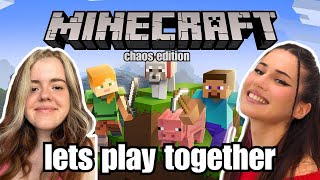 We're playing Minecraft! | MINECRAFT WITH @ailaughatmyownjokes pt 1