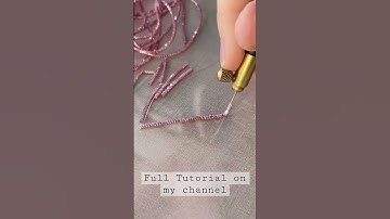 Tambour Embroidery #craft #stitch #asmr #satisfying