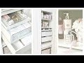 NEW! Small Linen Closet Organization w/iDesign | IKEA PAX Hack Built in