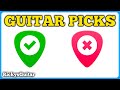 5 guitar picks you need to play fast and clean