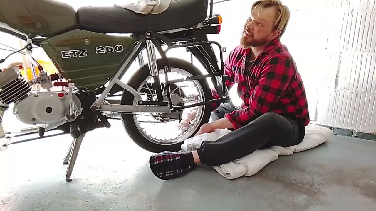 Volkspolizei Simson s53 mz Waschen Polieren, Chrom Elemente auf Hochglanz bringen Teil  2. 