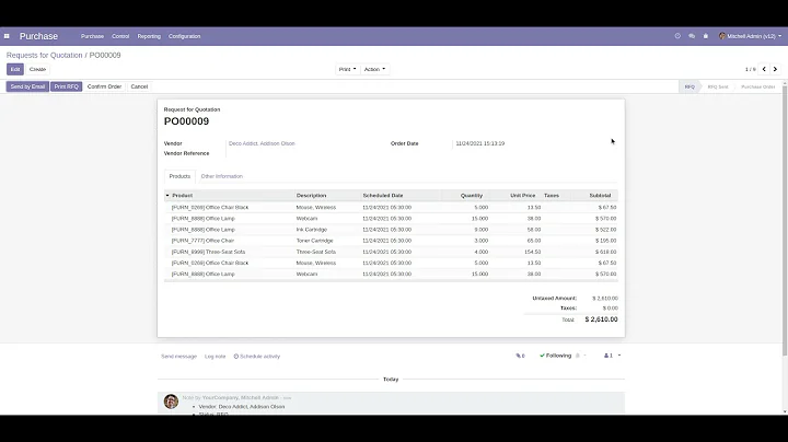 Merge Purchase Order Odoo App