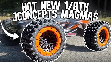 JCONCEPTS 1/8th MAGMA & CHOPPER BEADLOCKS Traxxas Sledge ARRMA #Jconcepts #traxxassledgebeadlocks