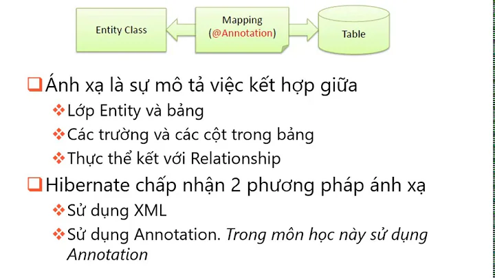 Bài 6. P1: Tích hợp Hibernate với Spring Boot