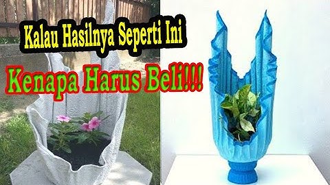 Cara Membuat Pot Bunga Dari Handuk Bekas Dan Semen | Belajar Kreatif