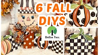 🍁6 DIY DOLLAR TREE FALL DECOR CRAFTS CUTEST SCARECROW🍁\\