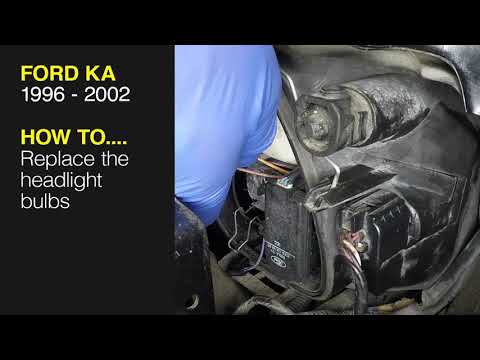 How to Replace the headlight bulbs on a Ford KA 1996 - 2002