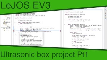LeJOS EV3 Ep20 - Ultrasonic box project Pt1