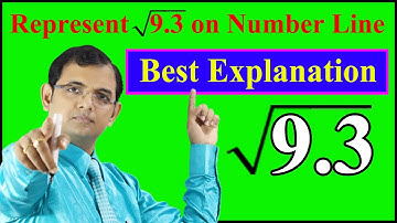 Represent √9.3 on number line || Number System, Class - 9