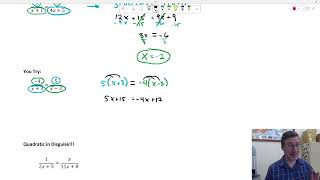 Solve Rational Equations with Cross Mult.