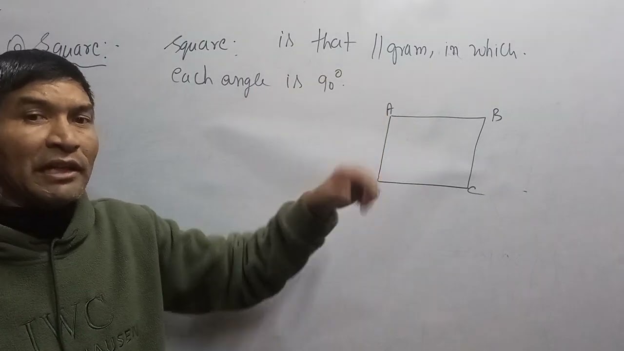 Class 9th maths chapter quadrilateral properties of rectangle square and rhombus by Malara Sir 