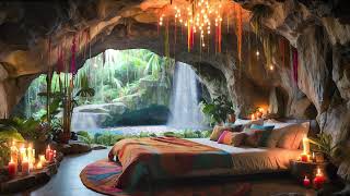 Cozy Cave Waterfall: Gentle Water Sounds for Sleeping, Relaxing, Studying, Nature ASMR