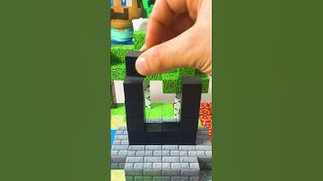 Nether Portal with MAGNETIC Minecraft BLOCKS 🧲