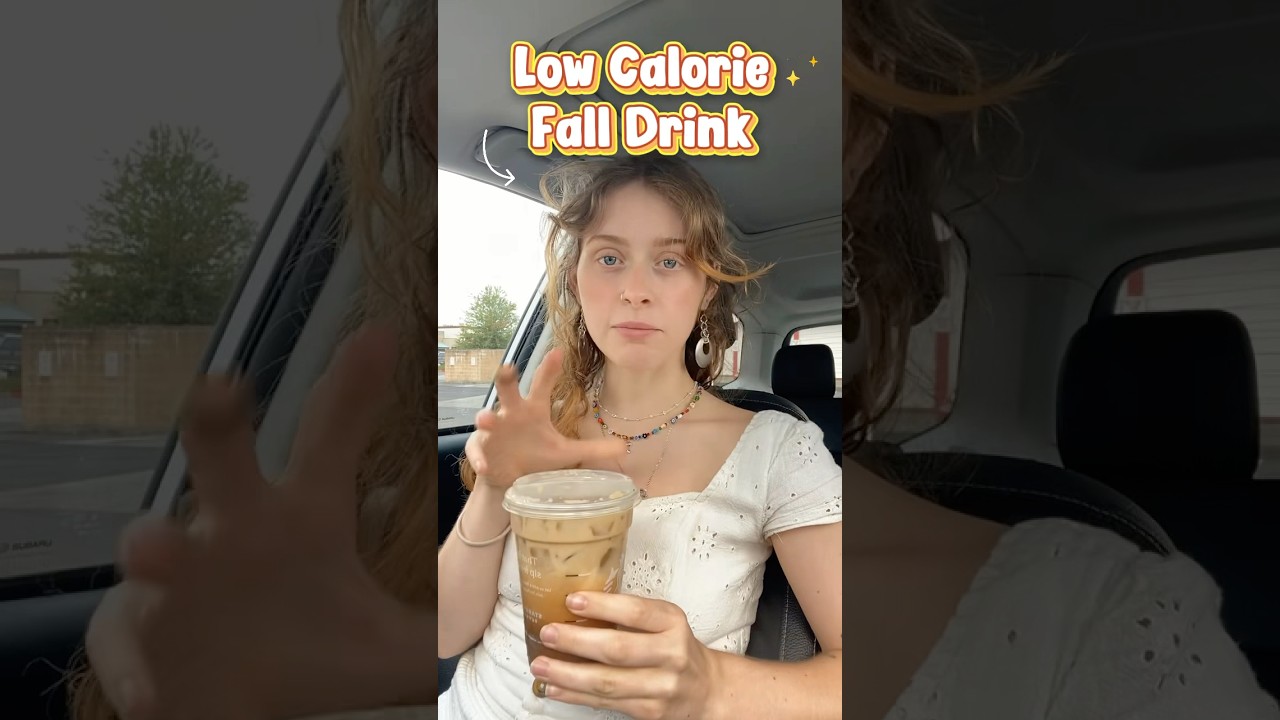 Low Calorie Fall Starbucks Drink Hack 🍂 | Healthy Pumpkin Spice Alternative Under 100 Calories!