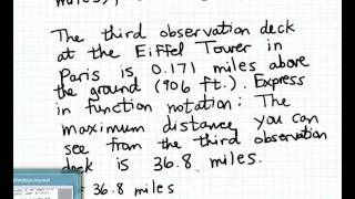 Expressing a statement in function notation 1